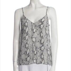 NWT FRAME Dainty Silk Animal Print Tank Top SIZE XS